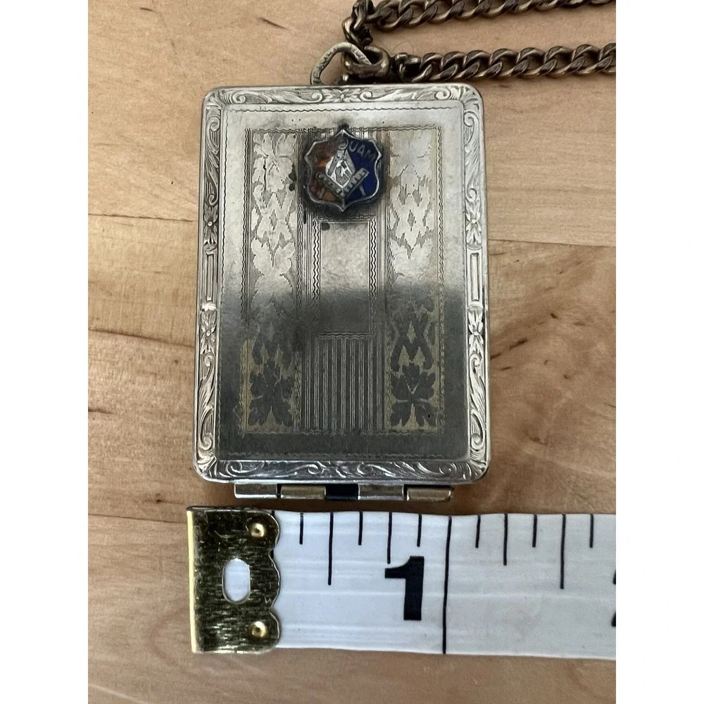 Antique Jr Order United American Mechanics 10k Gold‎ Filled Member Card Locket